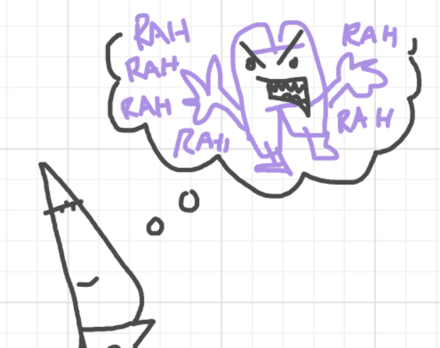 A panel from Running Duos, episode four of the Board Boards object show by Furretwalk/WalkingFurret.